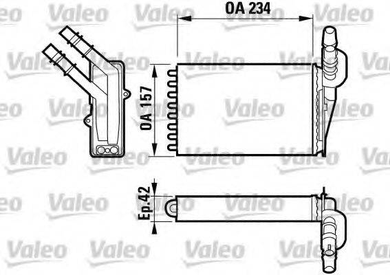 VALEO 812169 Теплообмінник, опалення салону