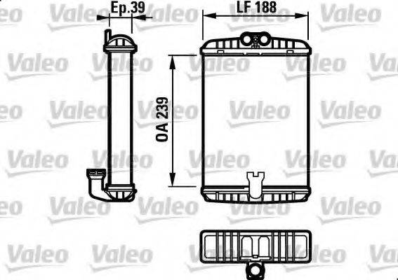 VALEO 812190 Теплообмінник, опалення салону