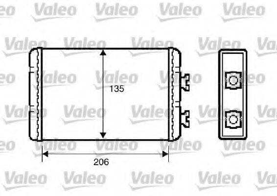 VALEO 812220 Теплообмінник, опалення салону