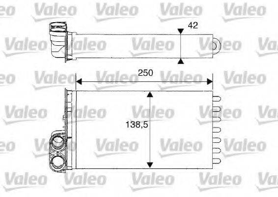 VALEO 812234 Теплообмінник, опалення салону