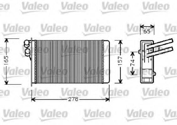 VALEO 812237 Теплообмінник, опалення салону