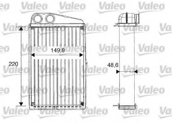 VALEO 812247 Теплообмінник, опалення салону