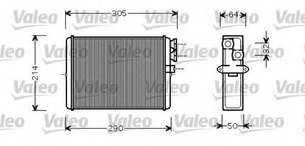 VALEO 812328 Теплообмінник, опалення салону