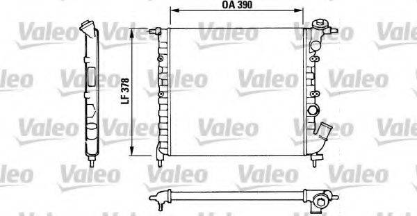 VALEO 816655 Радіатор, охолодження двигуна