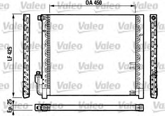 VALEO 816828 Конденсатор, кондиціонер