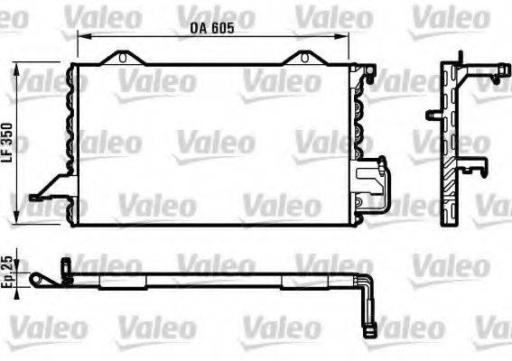 VALEO 816893 Конденсатор, кондиціонер