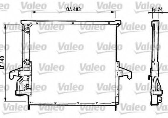 VALEO 816894 Конденсатор, кондиціонер