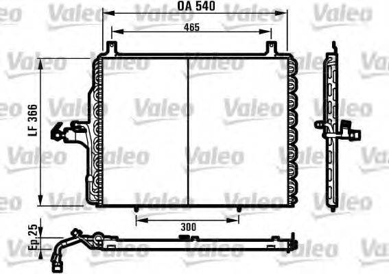 VALEO 816901 Конденсатор, кондиціонер