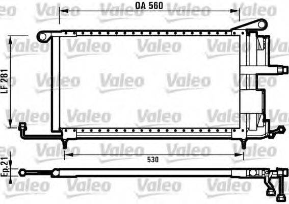 VALEO 816909 Конденсатор, кондиціонер