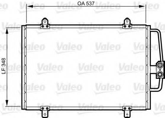 VALEO 816912 Конденсатор, кондиціонер