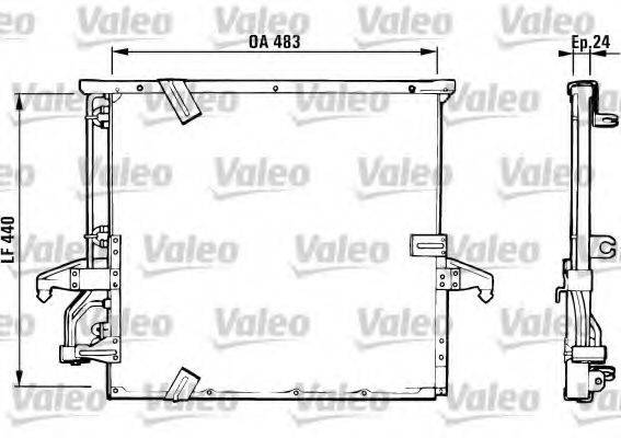 VALEO 816937 Конденсатор, кондиціонер