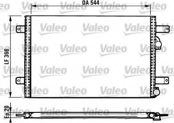 VALEO 816948 Конденсатор, кондиціонер