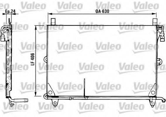 VALEO 816954 Конденсатор, кондиціонер