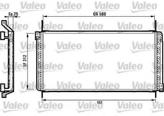 VALEO 816971 Конденсатор, кондиціонер