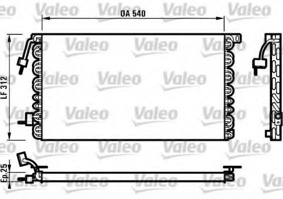 VALEO 816977 Конденсатор, кондиціонер