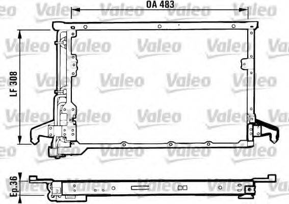 VALEO 816983 Конденсатор, кондиціонер