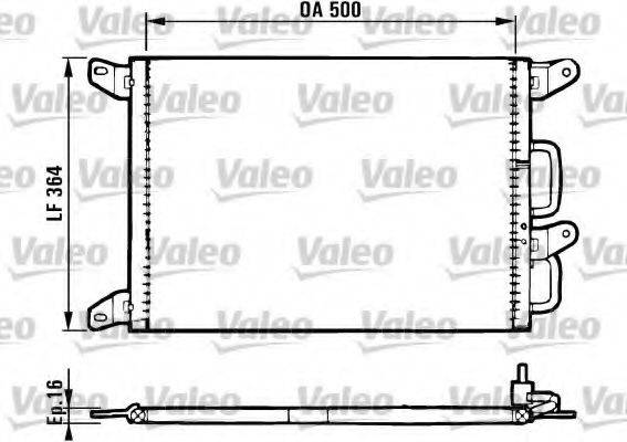 VALEO 816985 Конденсатор, кондиціонер