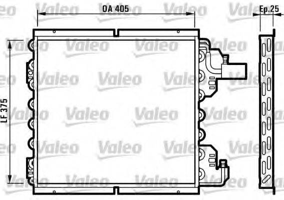 VALEO 816993 Конденсатор, кондиціонер