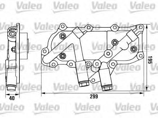 VALEO 817004 масляний радіатор, моторне масло