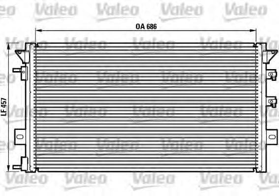 VALEO 817073 Конденсатор, кондиціонер