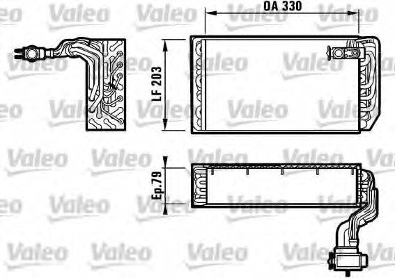 VALEO 817079 Випарник, кондиціонер