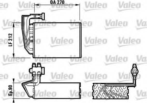 VALEO 817088 Випарник, кондиціонер