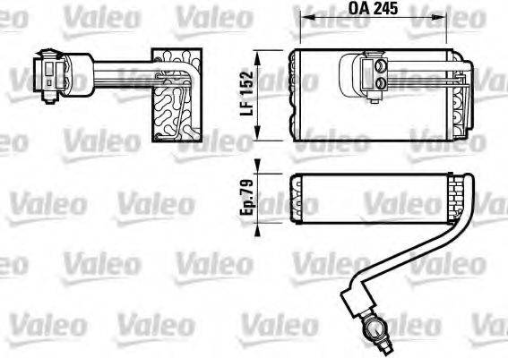 VALEO 817097 Випарник, кондиціонер