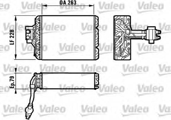 VALEO 817101 Випарник, кондиціонер