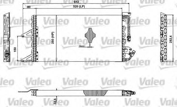 VALEO 817411 Конденсатор, кондиціонер