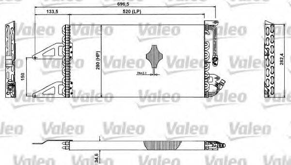 VALEO 817412 Конденсатор, кондиціонер