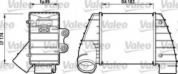 VALEO 817487 Інтеркулер