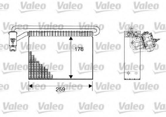 VALEO 817511 Випарник, кондиціонер