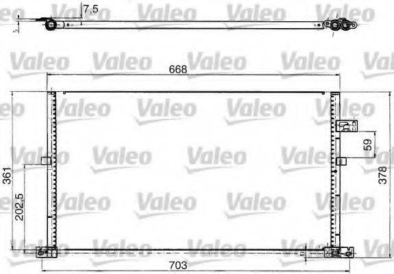 VALEO 817657 Конденсатор, кондиціонер