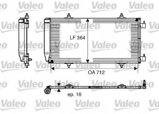 VALEO 817668 Конденсатор, кондиціонер