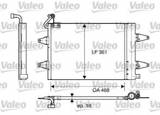 VALEO 817686 Конденсатор, кондиціонер