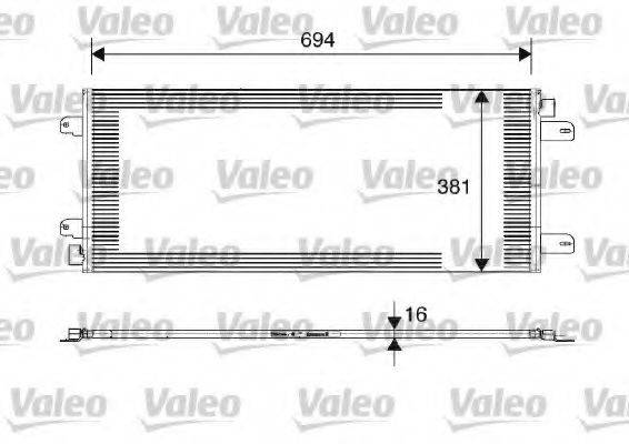 VALEO 817689 Конденсатор, кондиціонер