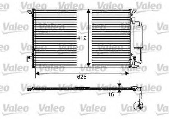 VALEO 817712 Конденсатор, кондиціонер