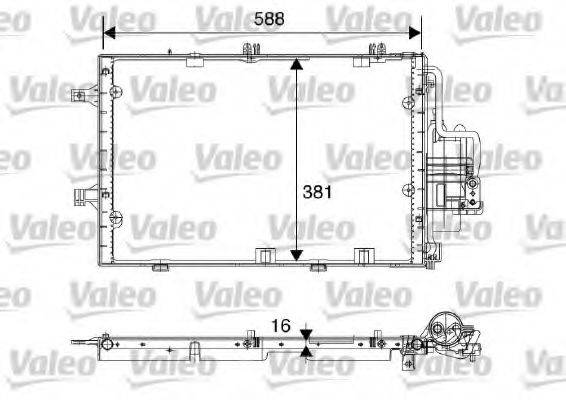 VALEO 817843 Конденсатор, кондиціонер