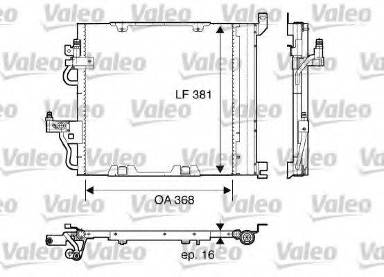 VALEO 817847 Конденсатор, кондиціонер