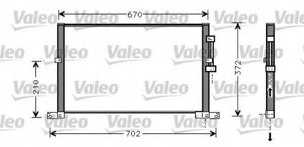 VALEO 818023 Конденсатор, кондиціонер