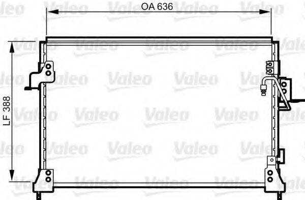 VALEO 818025 Конденсатор, кондиціонер