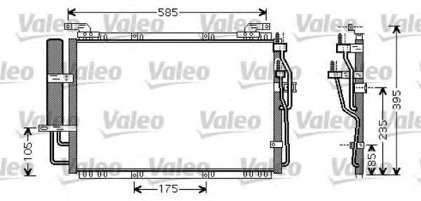 VALEO 818075 Конденсатор, кондиціонер