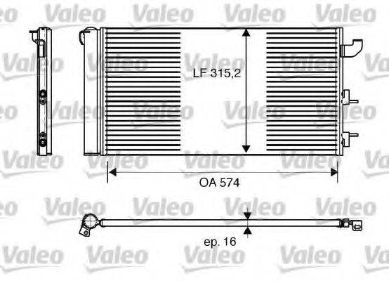 VALEO 818162 Конденсатор, кондиціонер