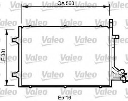 VALEO 818194 Конденсатор, кондиціонер