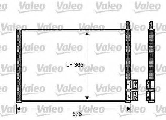 VALEO 818195 Конденсатор, кондиціонер