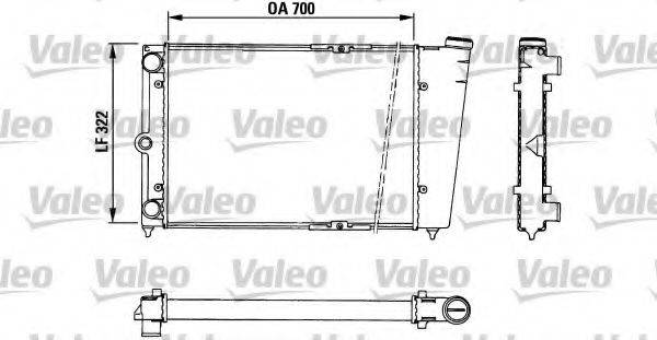 VALEO 883724 Радіатор, охолодження двигуна