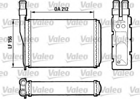 VALEO 883790 Теплообмінник, опалення салону