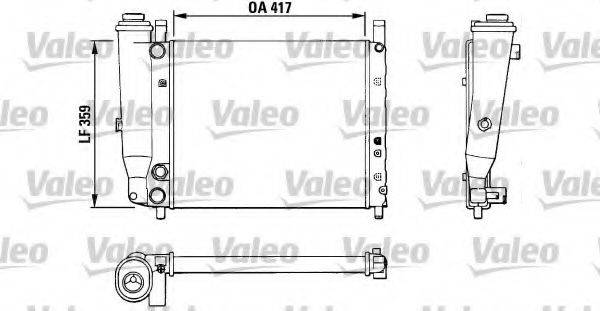 VALEO 883806 Радіатор, охолодження двигуна