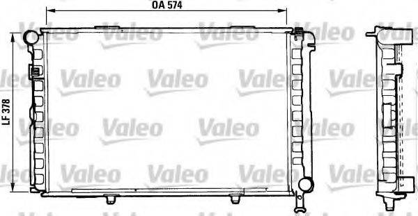 VALEO 883876 Радіатор, охолодження двигуна