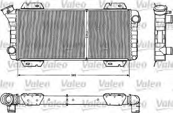 VALEO 883955 Радіатор, охолодження двигуна